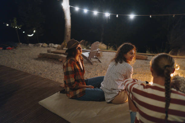istock Relaxing by the campfire with my besties 1882399451