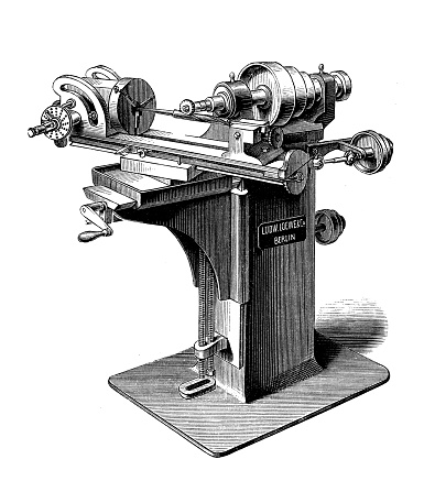milling machine for all kinds of works, 19th century