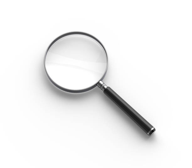 istock Magnifying glass isolated on white background 1882400014