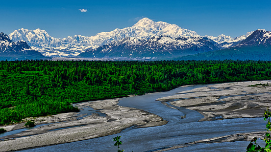 View of Mt. Denali, Denali National Park, Alaska