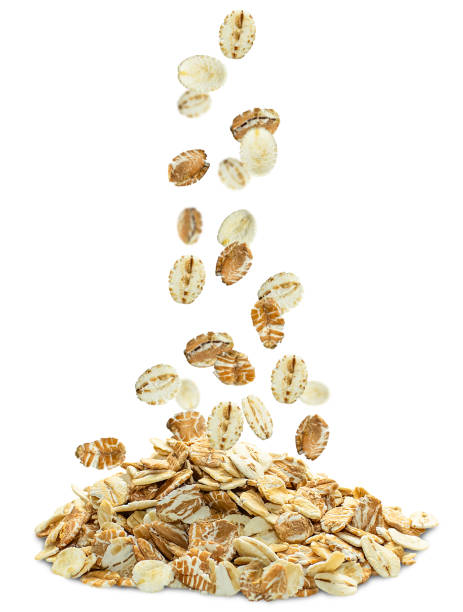 istock Dry multigrain flakes are poured into a pile. 1882437615