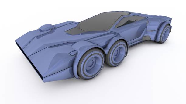 istock 3d illustration of Concept vehicle 1882621155