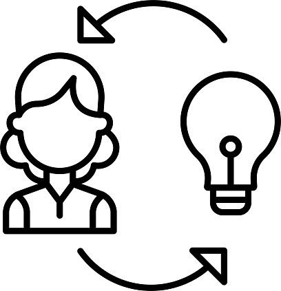 Entrepreneur Outline vector illustration icon