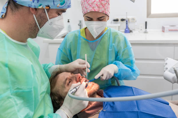 istock A patient having a dental check-up. 1882785733