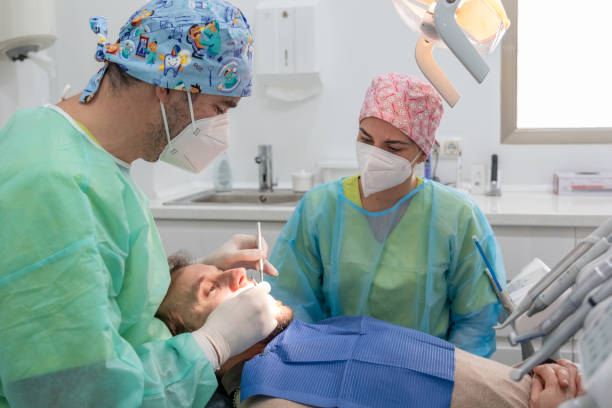 istock A patient having a dental check-up. 1882785926