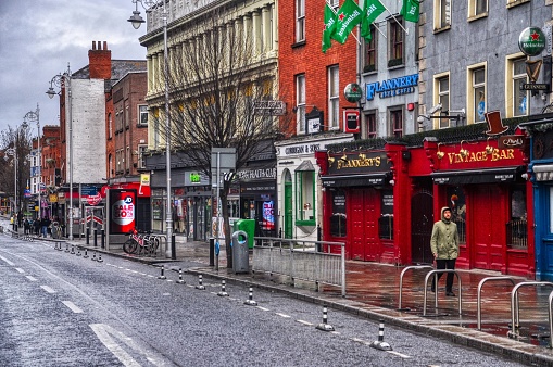 Dublin Ireland december 25 2023...photo of camden street dublin city