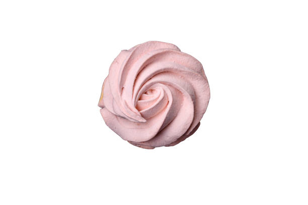 Delicious sweet colored marshmallow on a dark concrete background. Healthy sweets for the dinner table