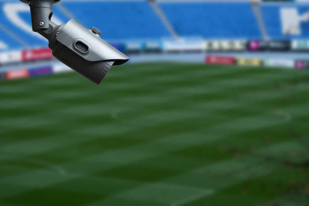 istock Closed circuit television or cctv security system observation at stadium. 1882842683