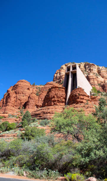 istock Church in the rock cliff in Arizona 1883201006