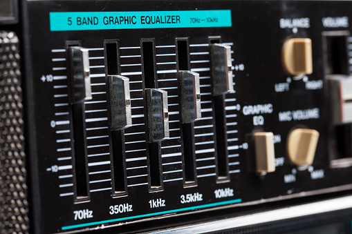 radio cassette equalizer buttons