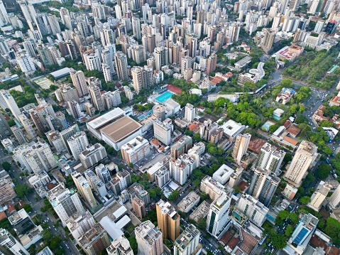 Aerial view of Belo Horizonte in the state of Minas Gerais, Brazil