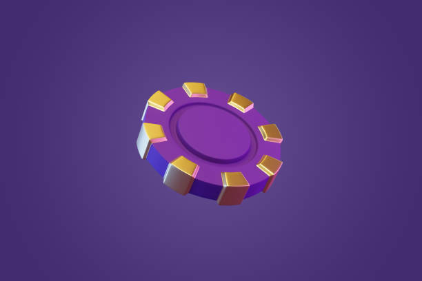 istock Casino chips on a purple background 1883342357