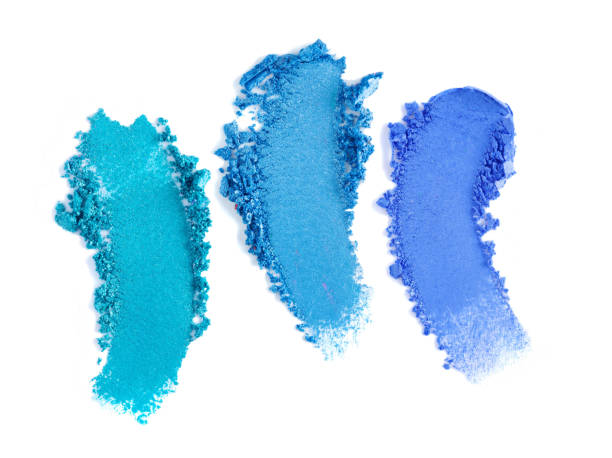 istock Cosmetic smeared eye shadow swatch isolated on white background 1883413593