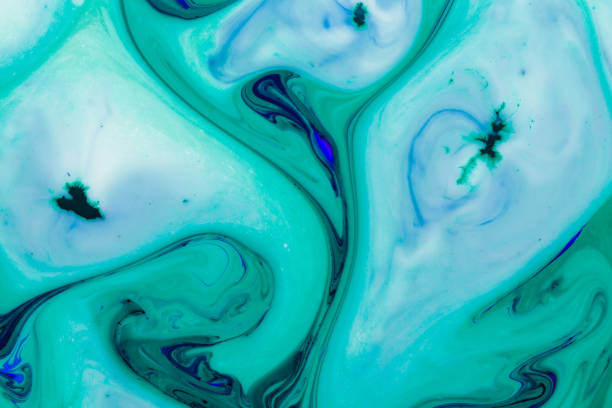 istock Mixed paint and oil texture. Alcohol ink splash. 1883438272