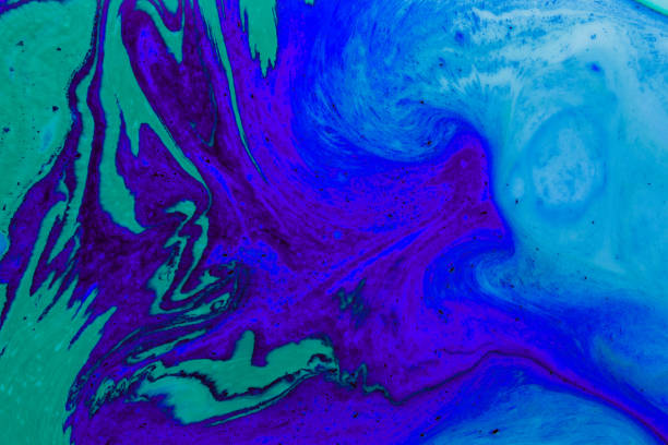 Colorful vibrant swirl. Wash template. Abstract acrylic bubbles. Liquid color backdrop. Design template.