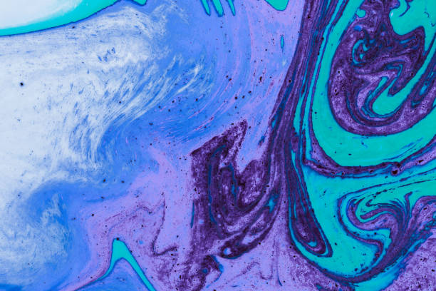 istock Mixed paint and oil texture. Alcohol ink splash. 1883444939