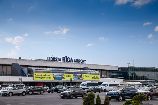 Picture of Riga Airport (Rigas Lidosta). Riga International Airport is the international airport of Riga, the capital of Latvia, and the largest airport in the Baltic states with direct flights to 76 destinations as of November 2019. It serves as a hub for airBaltic, SmartLynx Airlines and RAF-Avia, and as one of the base airports for Ryanair.