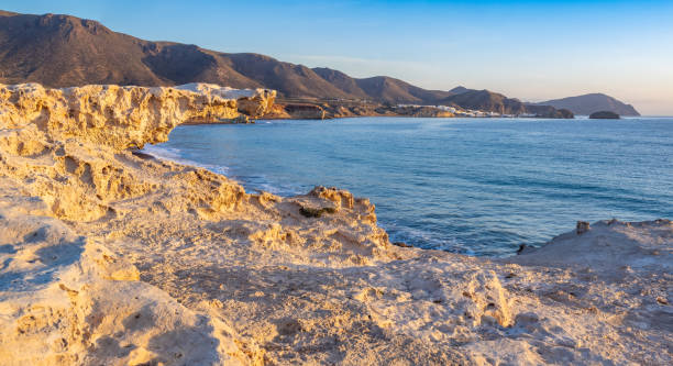 istock Curious Rocks in Los Escullos beach, Cabo de Gata, Spain 1883526430