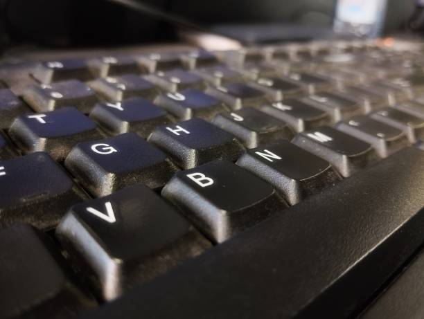istock Alphabet keyboard with focus and blur modes 1883660711