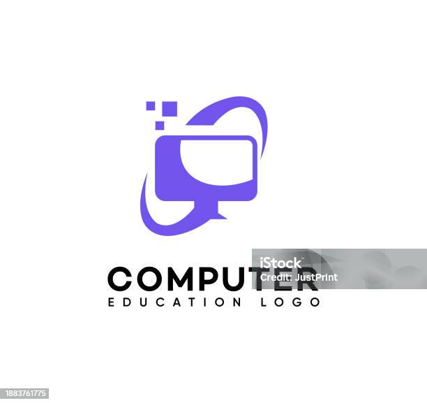 Computer Education Logo Stock Illustration - Download Image Now ...