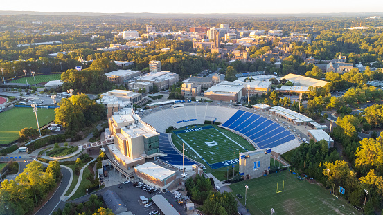 Durham, NC - September 2, 2023: Wallace Wade stadium on the Duke University Campus