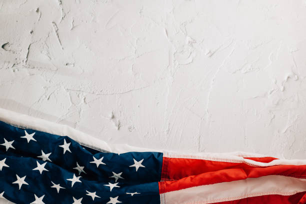 istock A vintage American flag on Veteran's Day 1883810896
