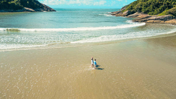 Encantadas Beach in Ilha do Mel (Honey Island) in Parana coast - Southern Brazil