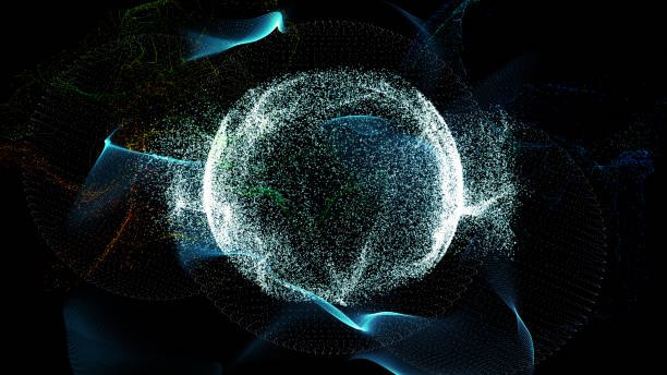 istock 4K of Abstract digital circular dynamic wave. Technology smart wave. Seamless flow digital structure. Cyber technology wave of particles. Big data visualization. Dark with motion dots and lines. 1883887646