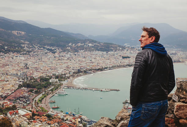istock A man with a view of Alanya 1883906455