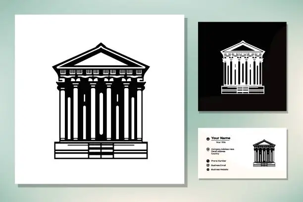 Vector illustration of Ancient Pillar Columns