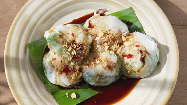Steamed chives dumplings, Chinese food (Kui-Cheai)