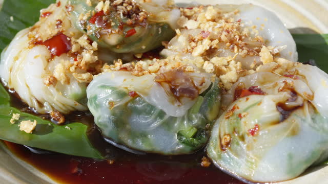 Steamed chives dumplings, Chinese food (Kui-Cheai)
