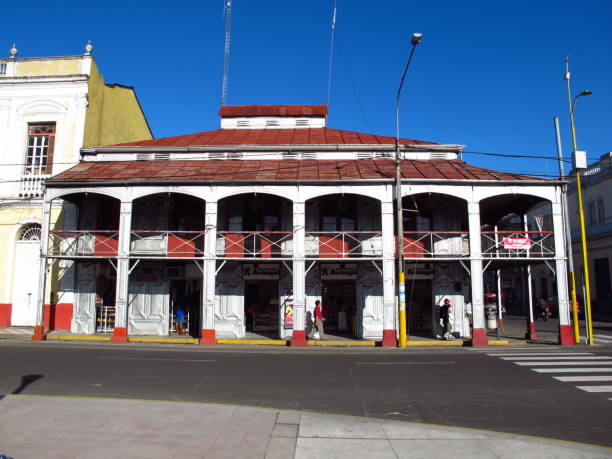 Iquitos, Amazon river / Peru - 13 May 2011: The vintage Eiffel House in Iquitos on the Amazon river, Peru