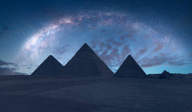 istock The Milky Way rises over the Pyramids in Giza, Egypt 1884128622