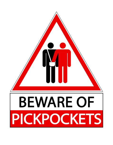 70+ Beware Pickpocket Sign Stock Illustrations, Royalty-Free