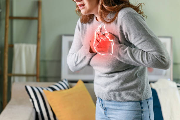 herzinfarkt - human heart heart attack x ray image chest stock-fotos und bilder