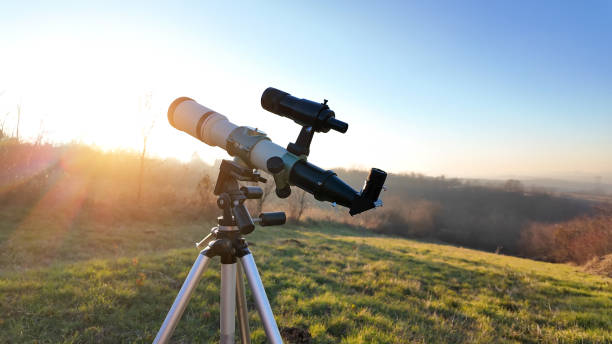istock Astronomical telescope for observing planets, Moon, Sun, stars, comets and other celestial objects. 1884221185