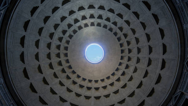 istock Ceiling of Pantheon in Rome, Italy 1884260959