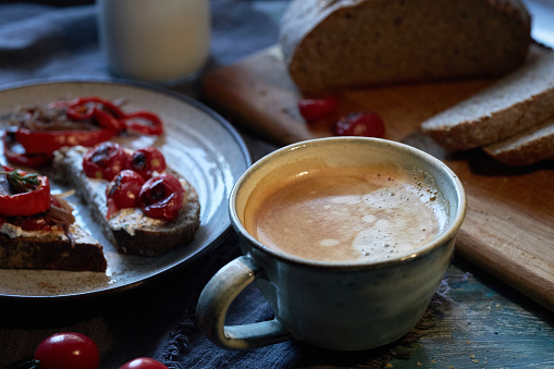 coffee on breakfast table