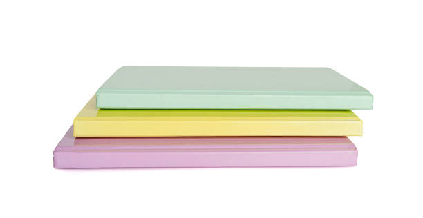 istock Copybook Mockup, Notebook on Office Desk with Copy Space for Text, Moleskin Template 1884440518