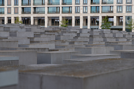Berlin, Germany - September 24, 2023: A picture of the Memorial to the Murdered Jews of Europe.