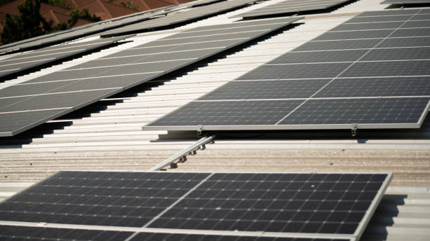 istock Solar cell farm power plant eco-technology. 1884590961