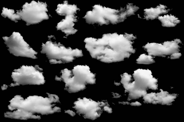 istock Group of clouds white  for design 1884611311