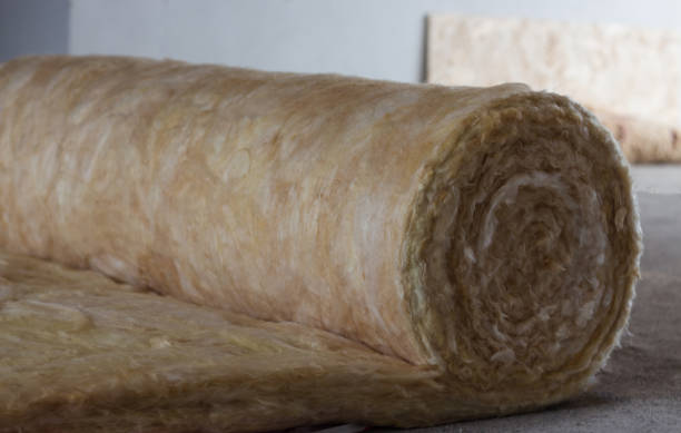 istock Insulating the house with mineral wool. Insulation 1884670439