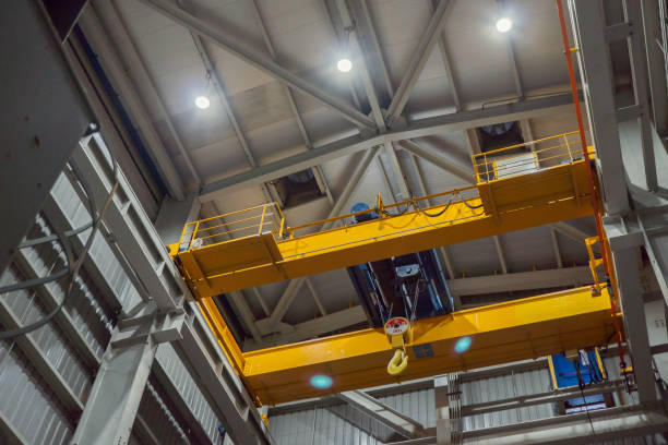istock Unit overhead crane on the power plant project for maintenance purpose. 1884674712