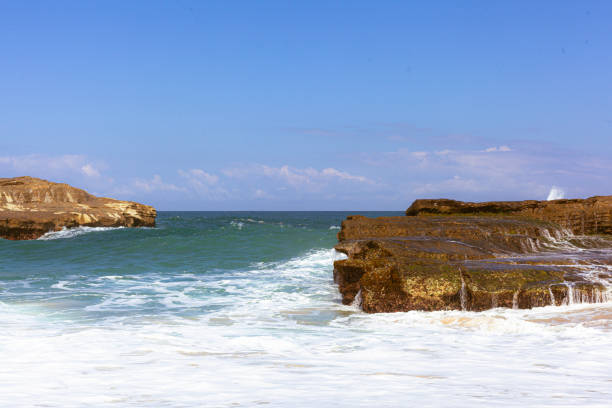 istock Beautiful beach with waves breaking on the rocks, Pacitan Klayer, East Java, Indonesia 1884691115