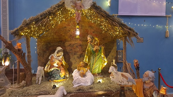 Christmas crib at Our Lady of Rosary Church Qatar