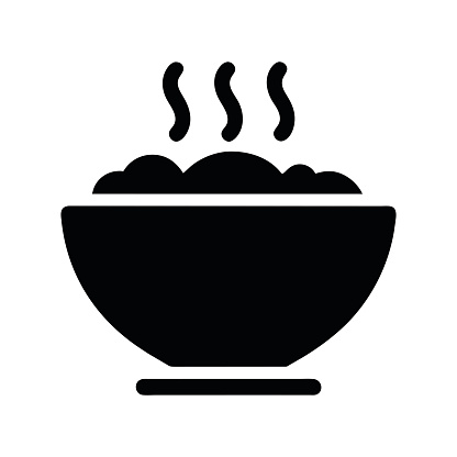 food bowl icon vector isolated