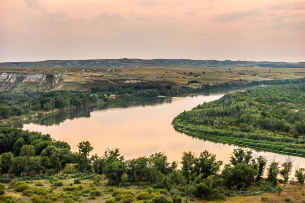 istock Sunrise over the river 1884833223