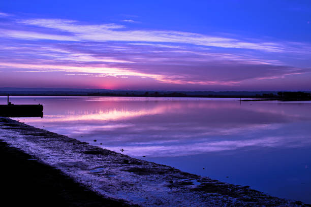 Sunset in Marina Romea (Italy)
